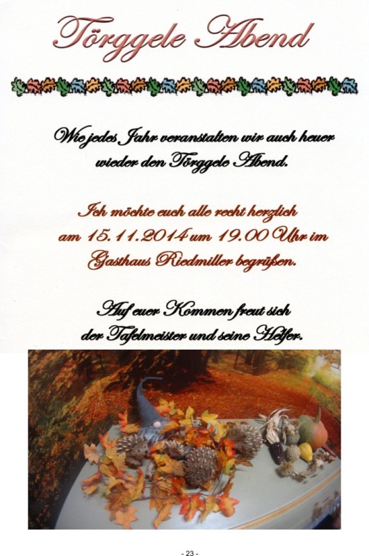 23 Törggelen